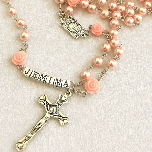 buy pink rosary beads australia