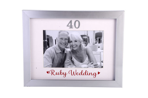 buy ruby wedding anniversary photo frame