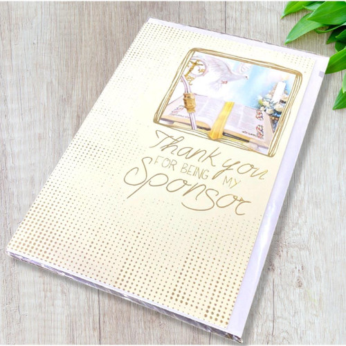  'Thank You For Being My Sponsor' Sponsor Confirmation Card 