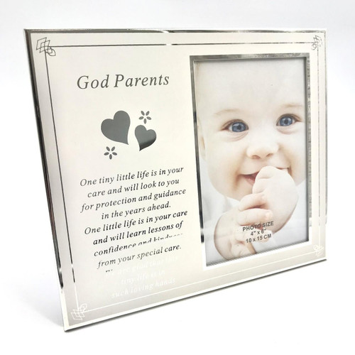  Glass Godparent Photo Frame - Godparent Gifts 