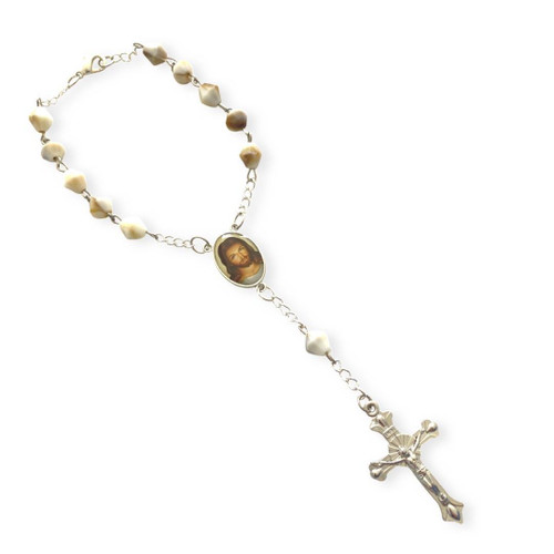Crystal Faith Collection Jesus Car Rosary Beads 