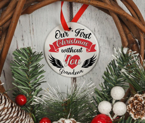  Personalised Christmas Memorial Ornament - Our First Christmas 