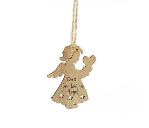  Personalised Christmas Memorial Ornament - Our Christmas Angel 