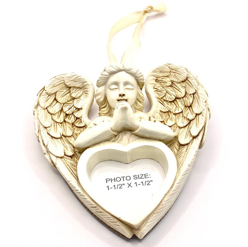 Angel Heart Photo Ornament - Memorial Gift 