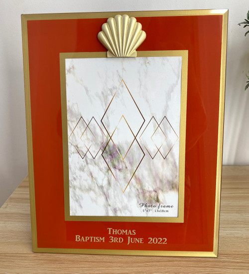  Shell Baptism Photo Frame - Personalise 