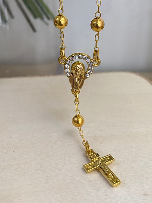 Gold-toned Rosary Beads Gold-toned Rosary Beads
