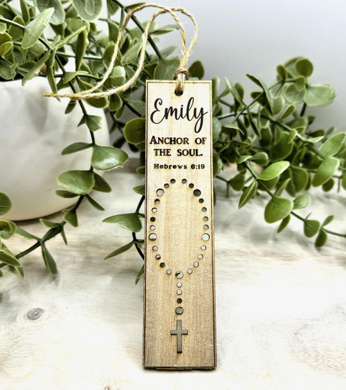  Personalised Rosary Bookmark 