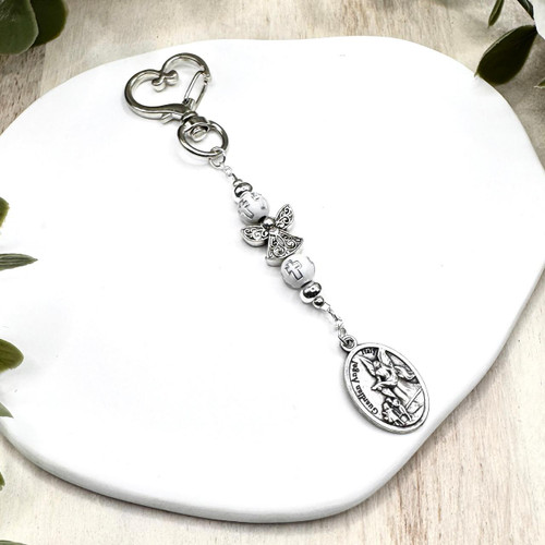  Guardian Angel Keychain or Bag Tag 