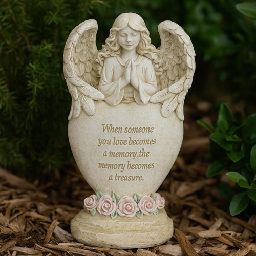  Angel Memorial Heart 