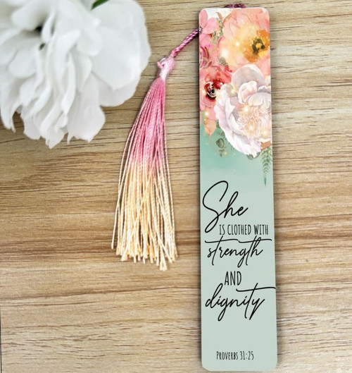  Bookmark - She is Clothed In Strength - Schools 