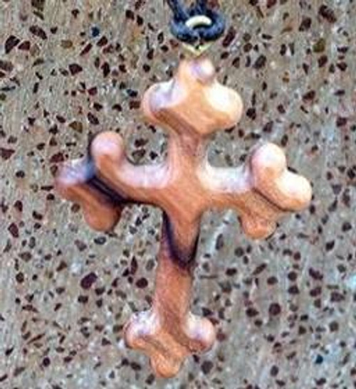  Olive Wood Large Cross Pendant 