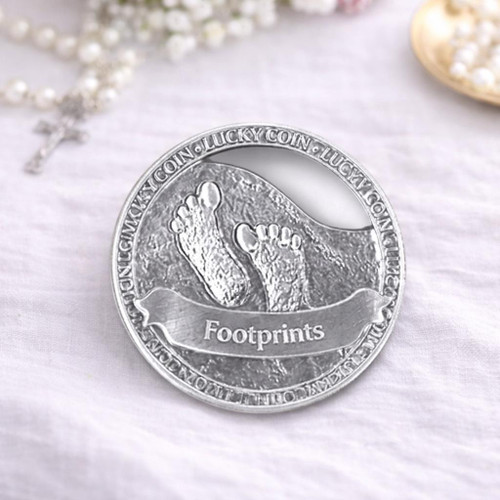  Footprints Encouragement Coin – Double-Sided – School Bulk Gift 