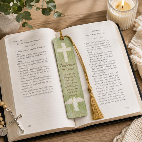  Confirmation Bookmark | Confirmed in Christ Inspirational Christian Bookmark 