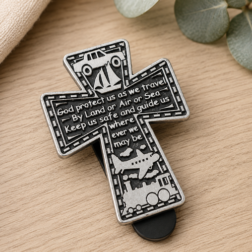 travellers prayer visor clip gift for new driver