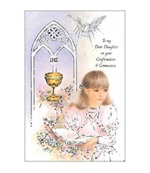 'Daughter' Confirmation & Communion card 'Daughter' Confirmation & Communion card