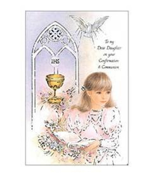  'Daughter' Confirmation & Communion card 