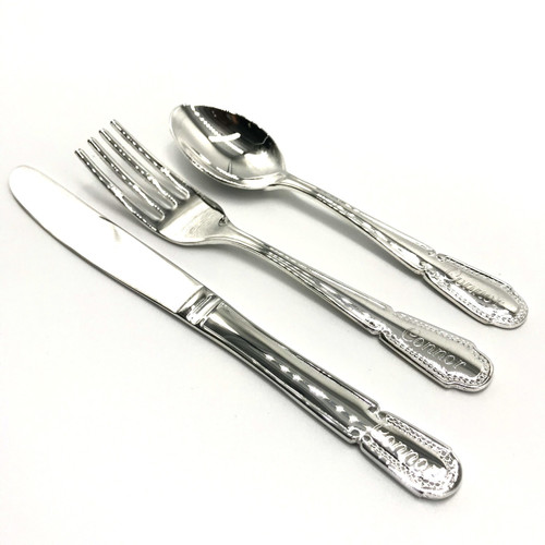 Buy Personalised silver Christening cutlery set christening gift baptism gift Australia