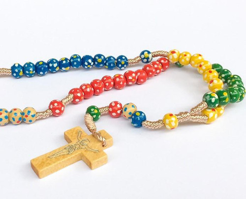  Childrens Wooden Rosary Beads 