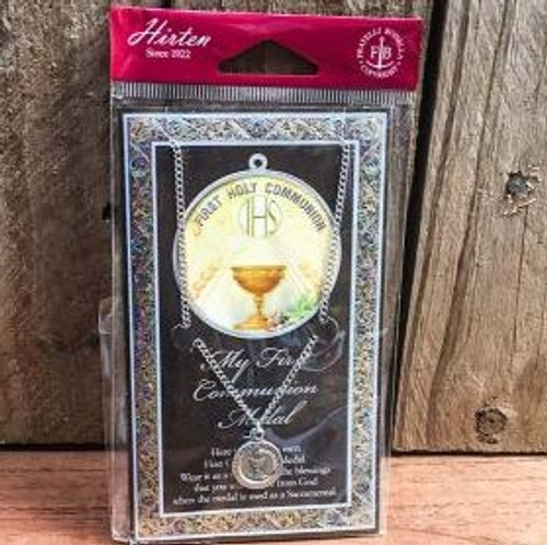 First Communion Pewter Necklace