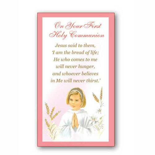 On Your First Communion Prayer Card - Boy or Girl On Your First Communion Prayer Card - Boy or Girl