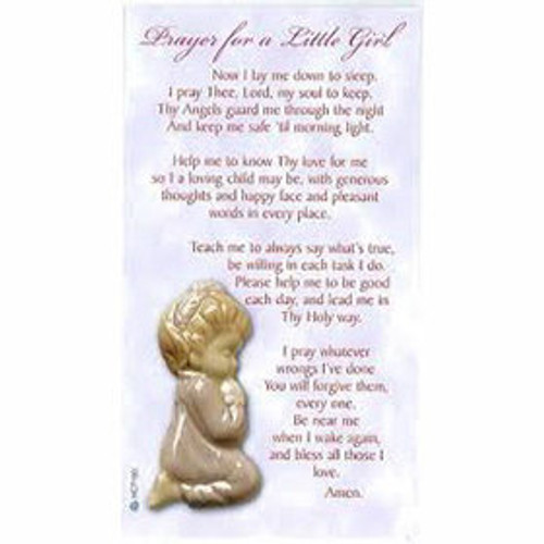 Prayer card for a new baby or baptism gift