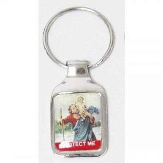  Saint Christopher Square Keyring 