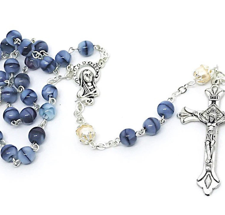 buy blue rosary beads online