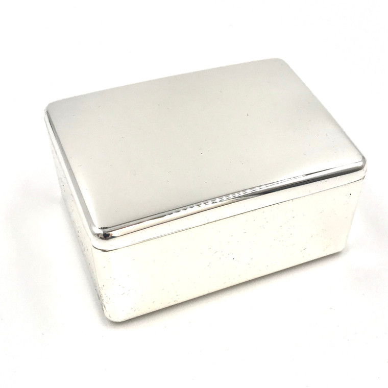 silver plated trinket box