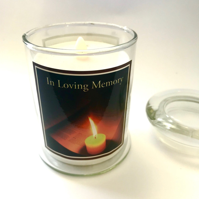 LED Candle in A Jar - In Loving Memory