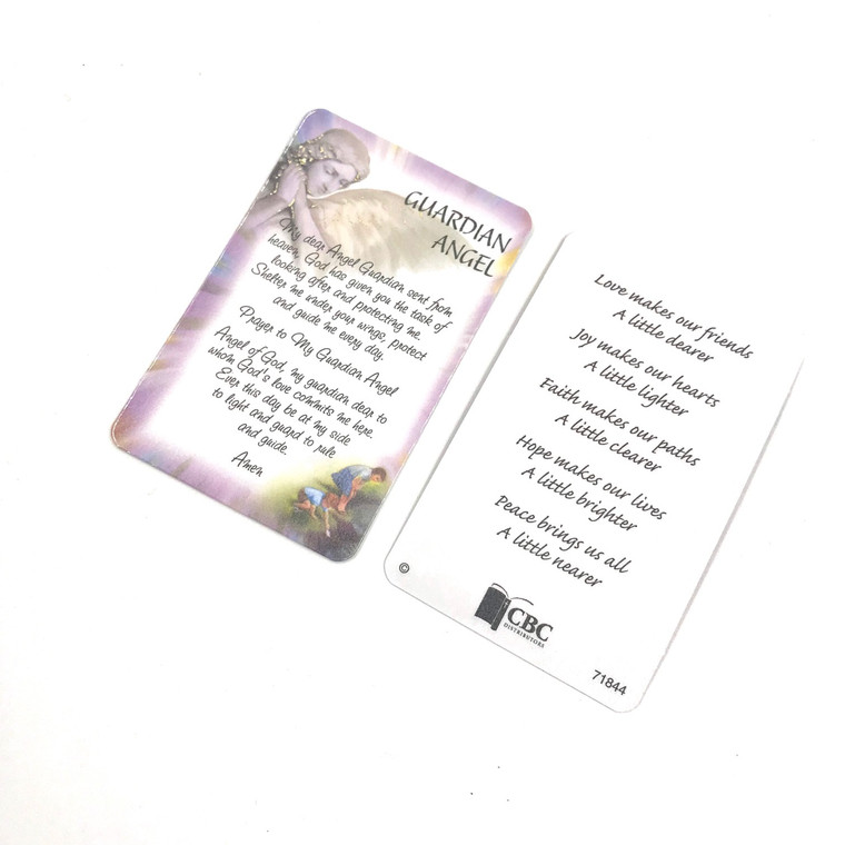 guardian angel prayer card