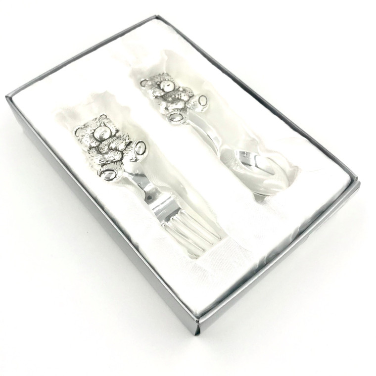 silver baby cutlery gift for christening