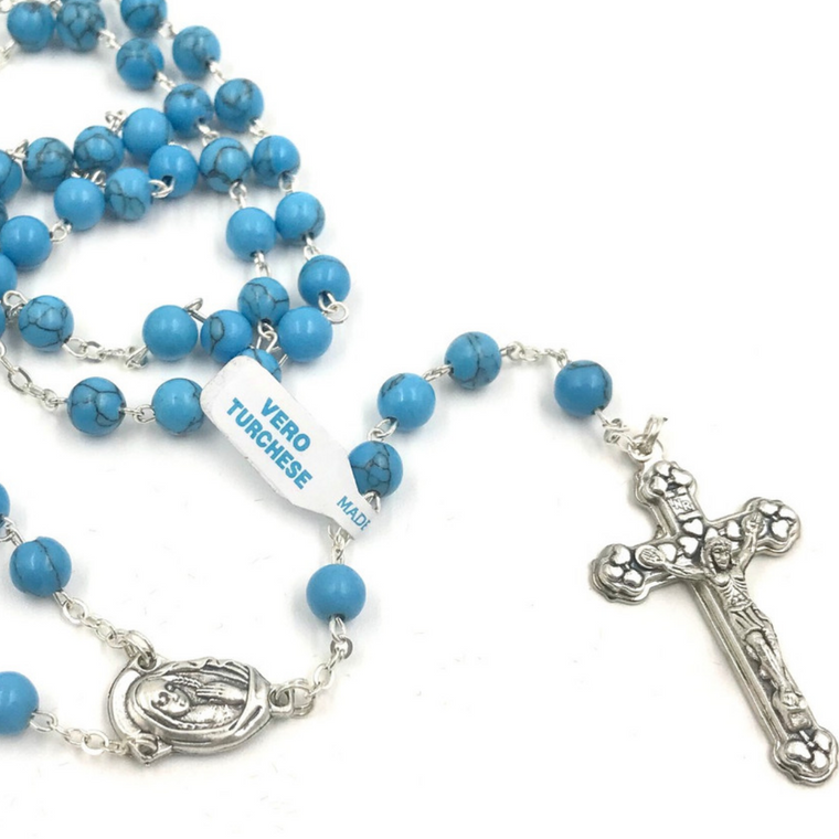 buy blue rosary beads