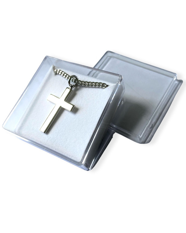 Buy sterling silver cross necklace