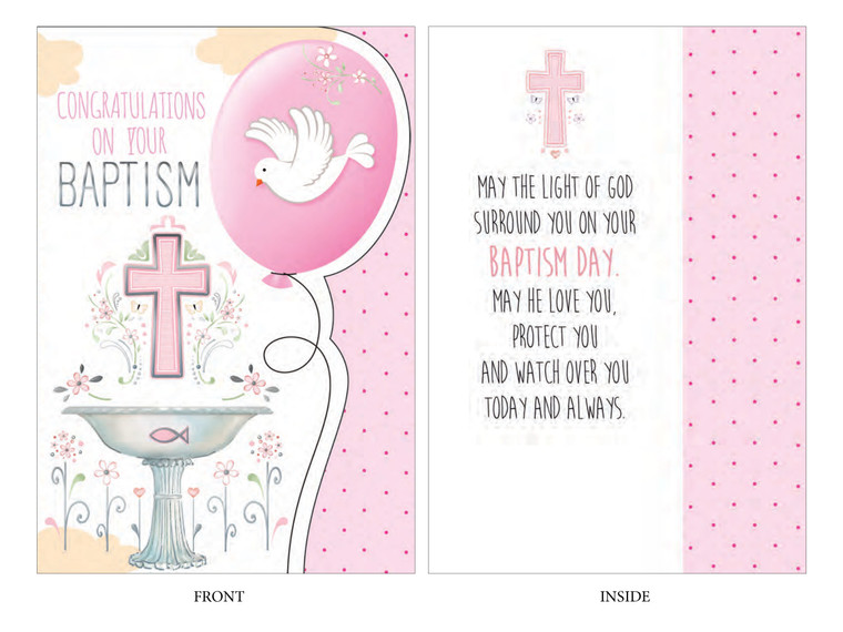 buy a girls baptism card online