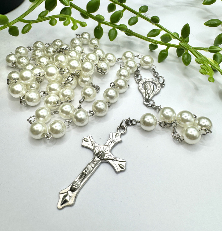 buy pearl rosary beads