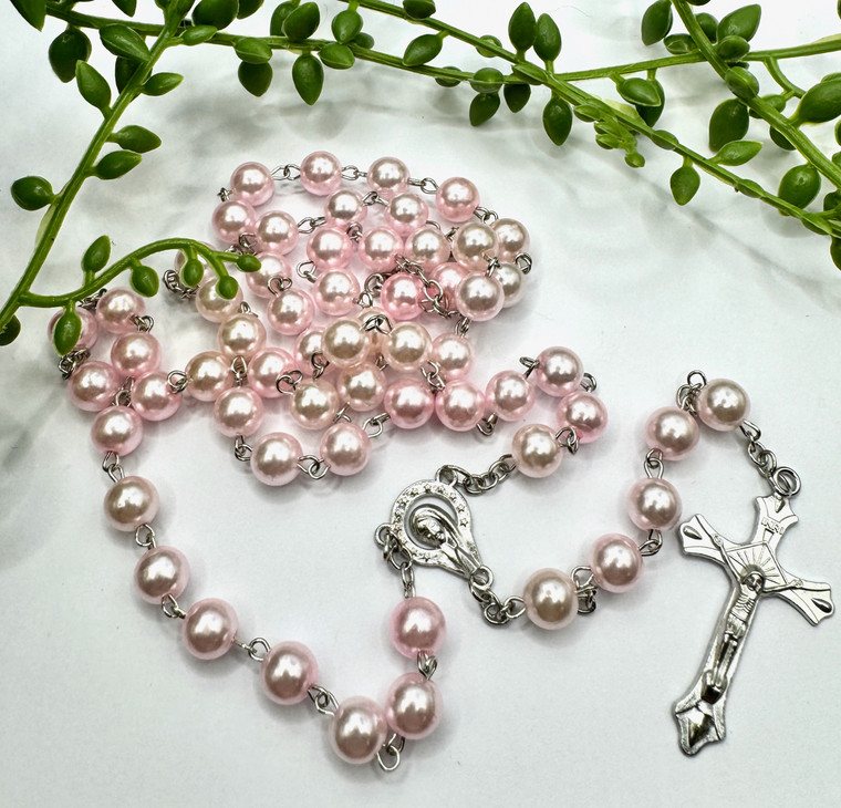 buy pink rosary beads online australia