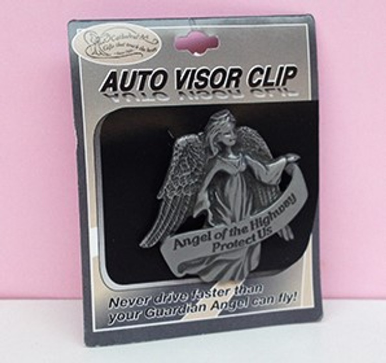 'Angel of the Highway' Visor Clip