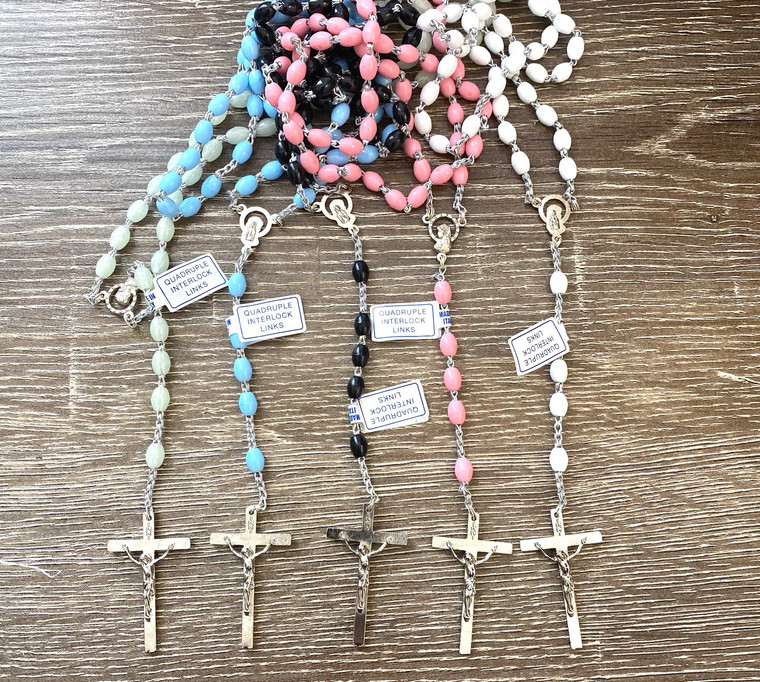 buy cheap rosary beads plastic