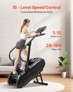 Stair Stepper Machine, LED Screen Continuous Climbing Machines, Max Load 330 Lbs Stepping Climber f E415-JYKPLJ6BLEDAGX1HH001V1