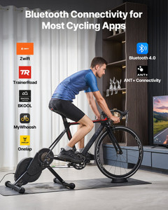 Bike Trainer, 1-13 Level, 26-29 in & 700C Wheels, Smart Bicycle Stationary Stand for Indoor Exercis E415-ZQXXLQZQXZNDHXMK9001V1