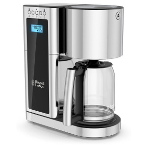 Russell Hobbs Glass 8 Cup Coffeemaker in Black and Stainless Steel D970-CM8100BKR