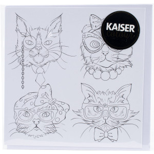 Kaiser Colour Gift Card with Envelope Cat Portraits N274-FC01450207