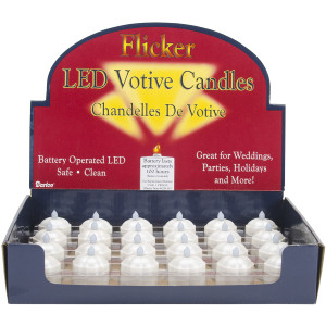 LED Votive Flicker C and le Pearl Blossom N274-FC015843457