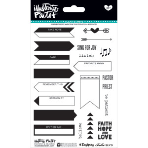 Illustrated Faith Basics Collection Clear Acrylic Stamps Icons N274-FC01021629