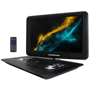 Trexonic 15.4 Inch Portable DVD Player with TFT-LCD Screen and HDMI/USB/SD/AV Inputs D970-TRX-1680