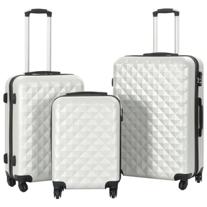 Hardcase Trolley Set 3 pcs Bright Silver ABS A949-91887