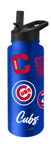 Chicago Cubs Quencher Bottle 34oz Stainless Steel Dreamweave Z157-9738156608