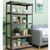Black Heavy Duty 60-inch 5 Tier Adjustable Shelving Unit Garage Storage Rack Q280-BLYH7890