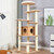 7-Layer Wooden Cat Tree Tall Cat Tower with Sisal Posts and Condo-Natural - Color: Natural D681-PS7431