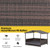 Outdoor Wicker Dog House with Weatherproof Roof-Gray - Color: Gray D681-HW70602GR